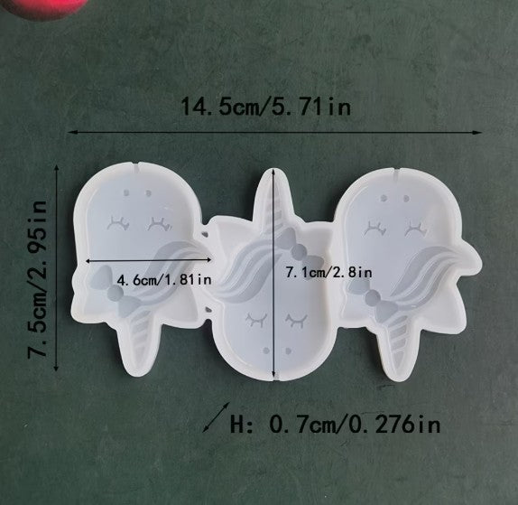 Unicorn pop mould