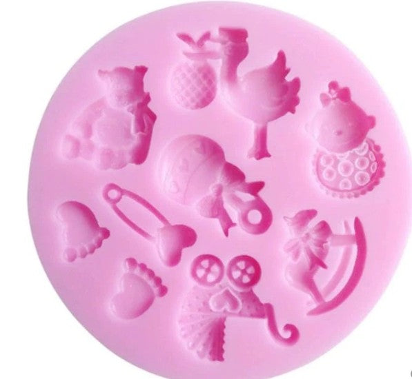 Baby themed silicone mould