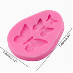 Butterfly trio silicone mould