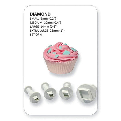 Diamond shaped Plunger cutters set