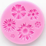 Multi flowers silicone mould