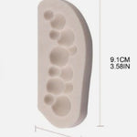 Half Bubble Border silicone mould