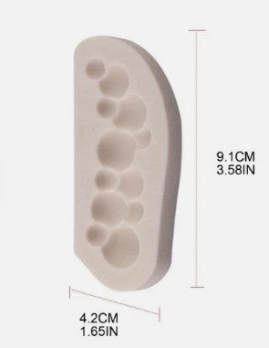 Half Bubble Border silicone mould