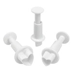 Heart shaped plunger cutters