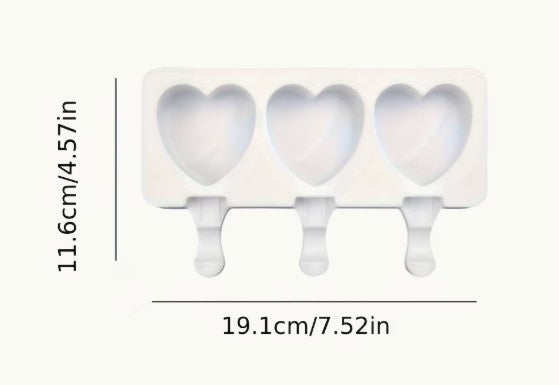 Heart shaped cake pop mould