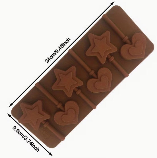 Hearts and Stars pop mould