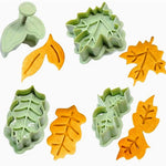 Leaf shapes plunger cutter set