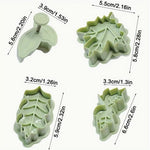 Leaf shapes plunger cutter set