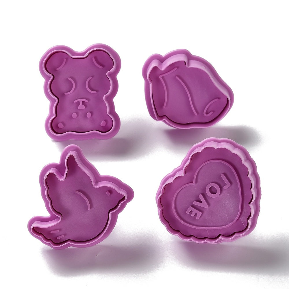 Valentines themed plunger cutter set