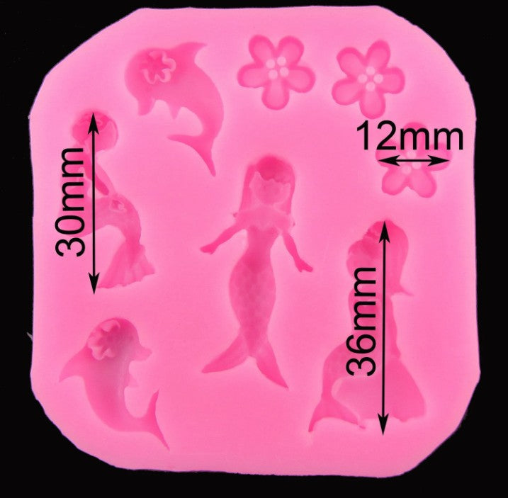 Mermaids and dolphins mould