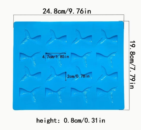 Multiple mermaid tail  mould