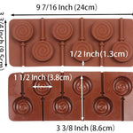 Round swirl lollipop mould