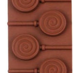 Round swirl lollipop mould