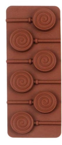Round swirl lollipop mould