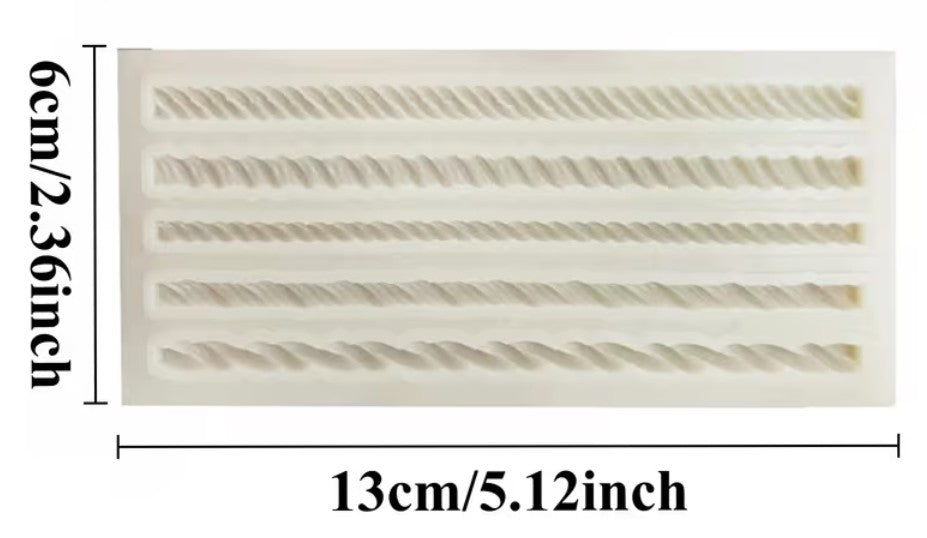 Twist Border silicone mould
