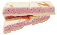 White Strawberries and Cream Dubai Chocolate Block - 400g